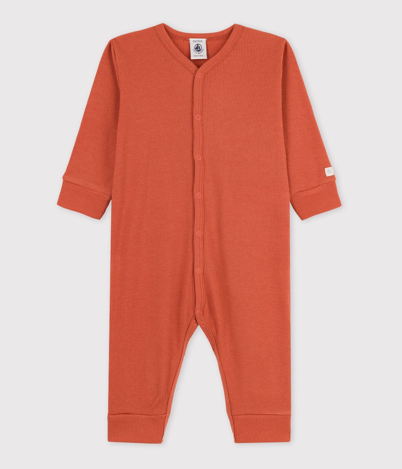 Petit Bateau infant ribbed romper