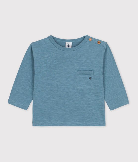 Petit Bateau infant boy long sleeve pocket tee