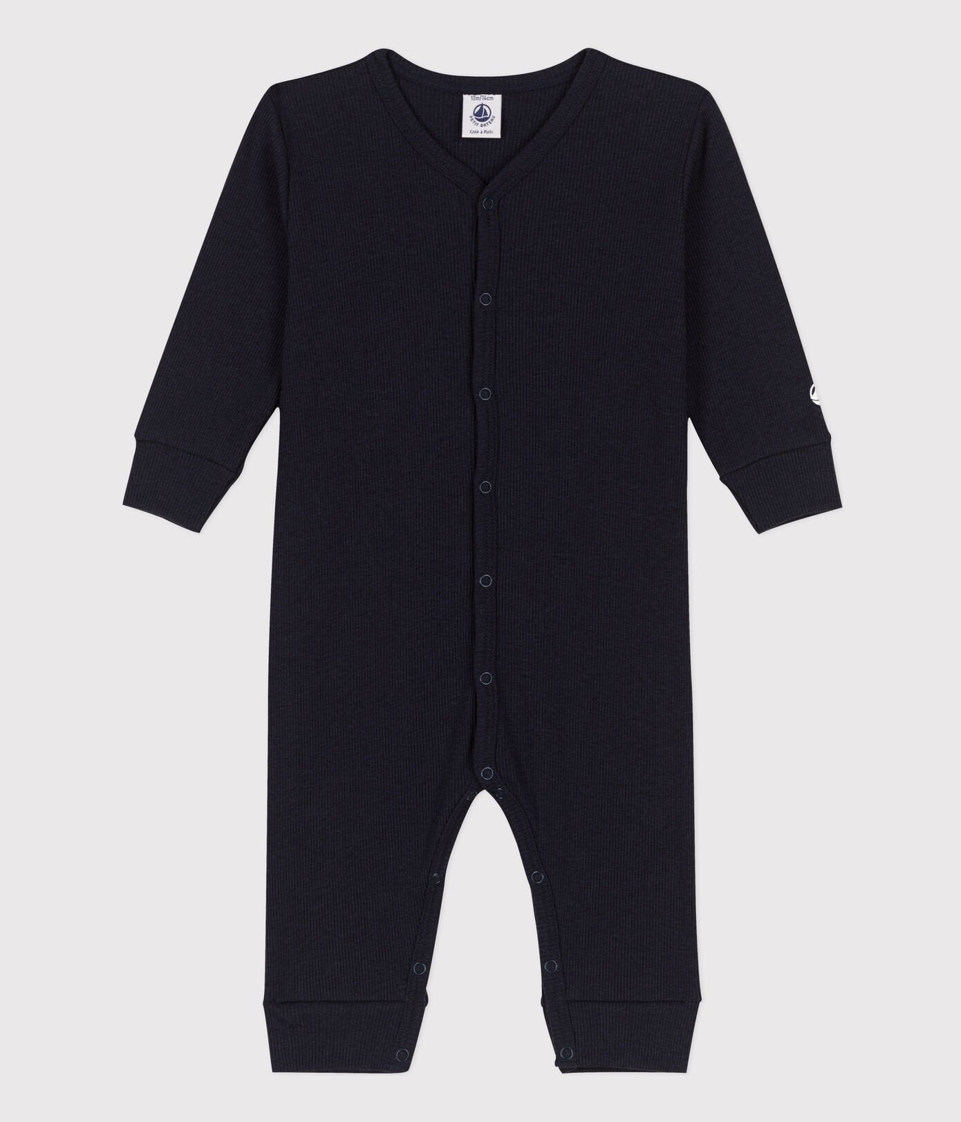 Petit Bateau infant ribbed romper