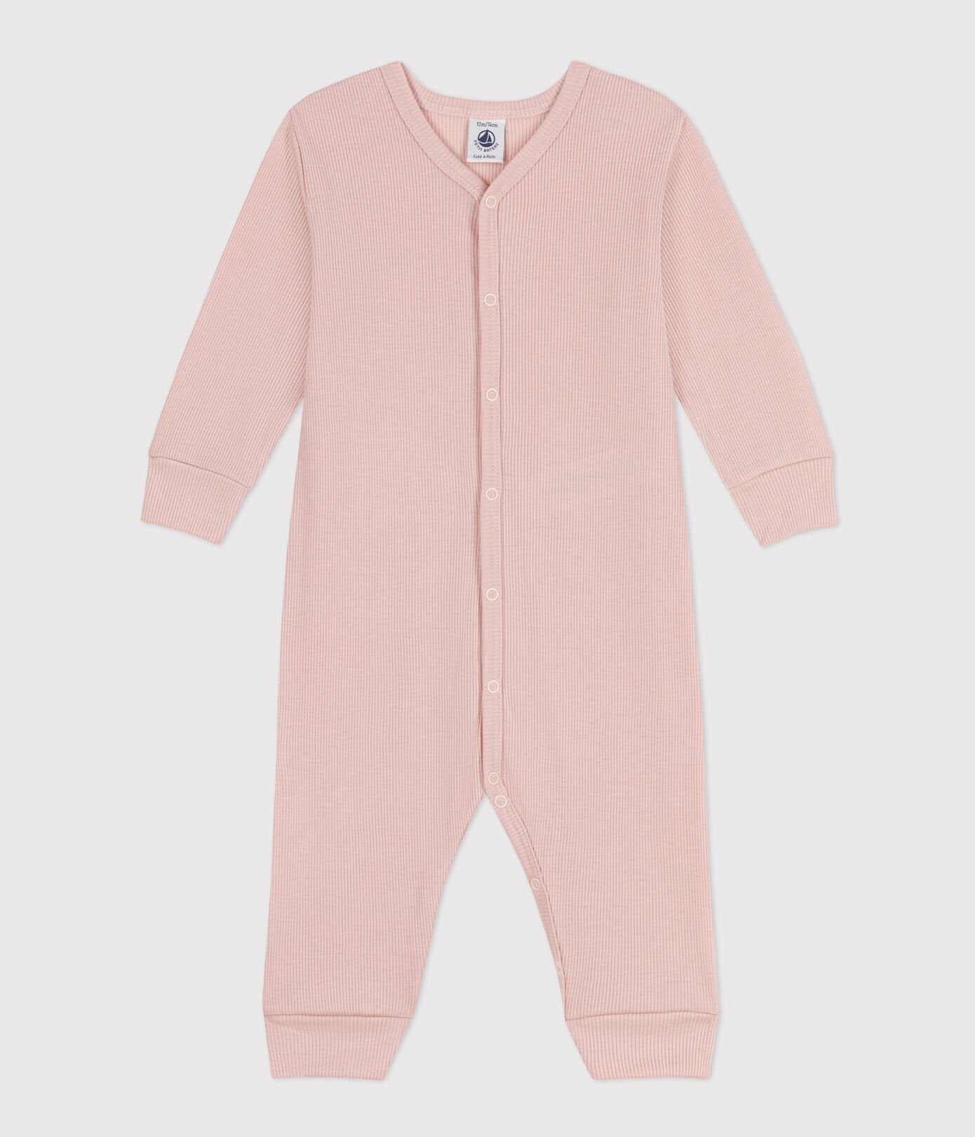 Petit Bateau infant ribbed romper