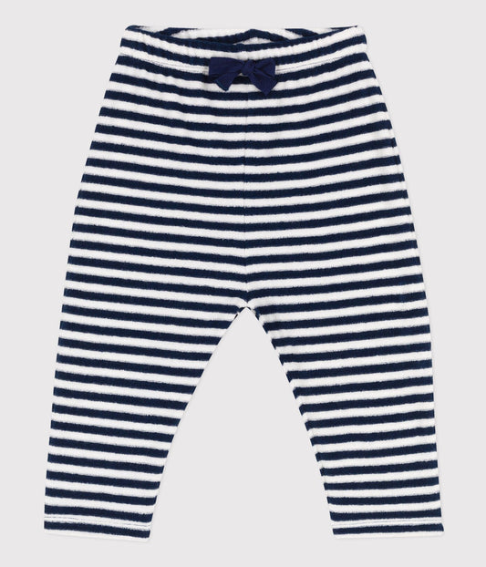 Petit Bateau infant stripe terry pants