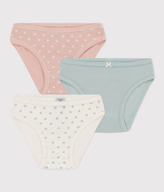 Petit Bateau 3-pack girls dots underwear