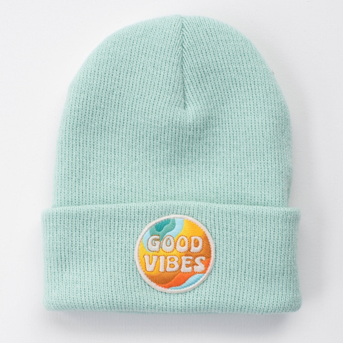 Seaslope embroidered patch beanie