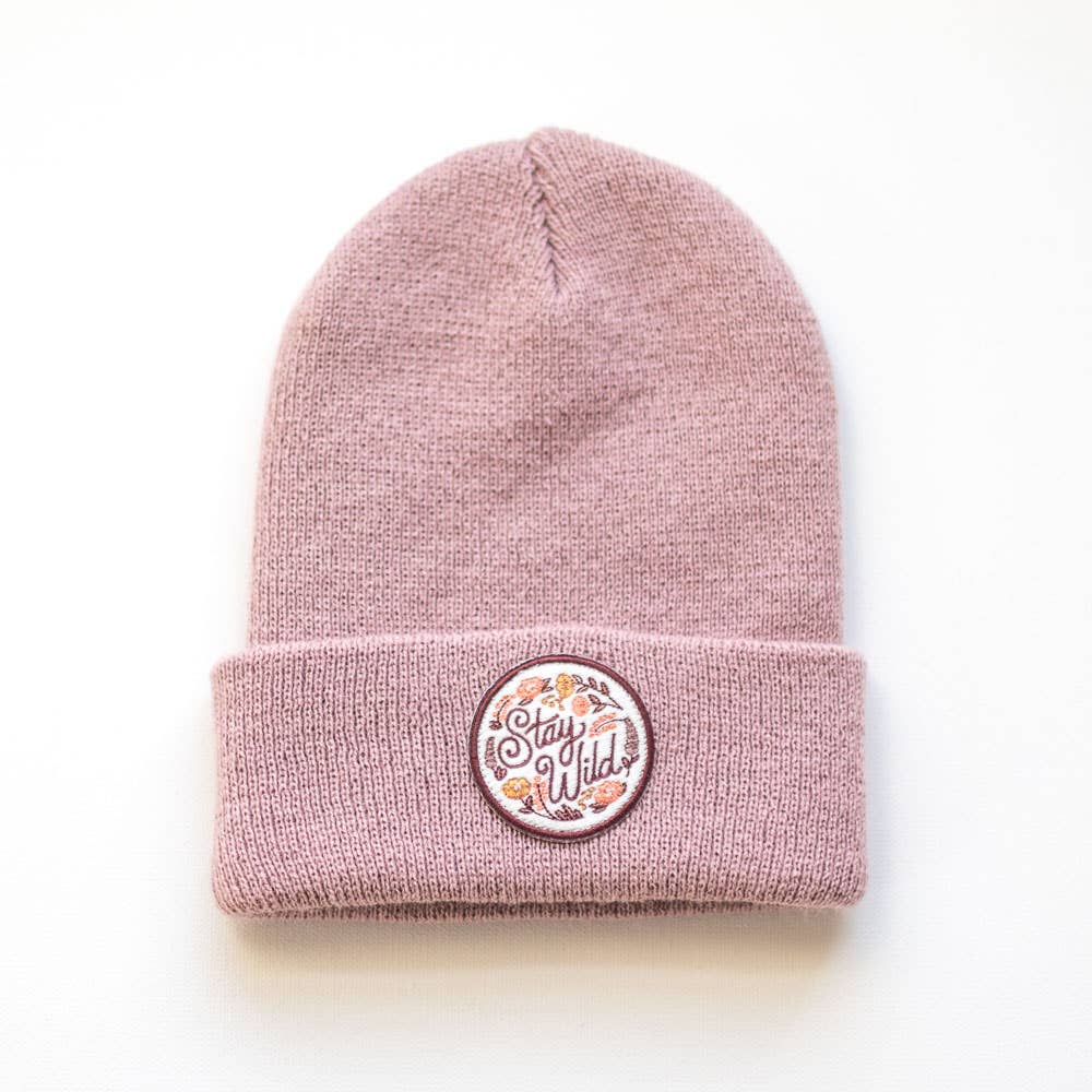 Seaslope embroidered patch beanie