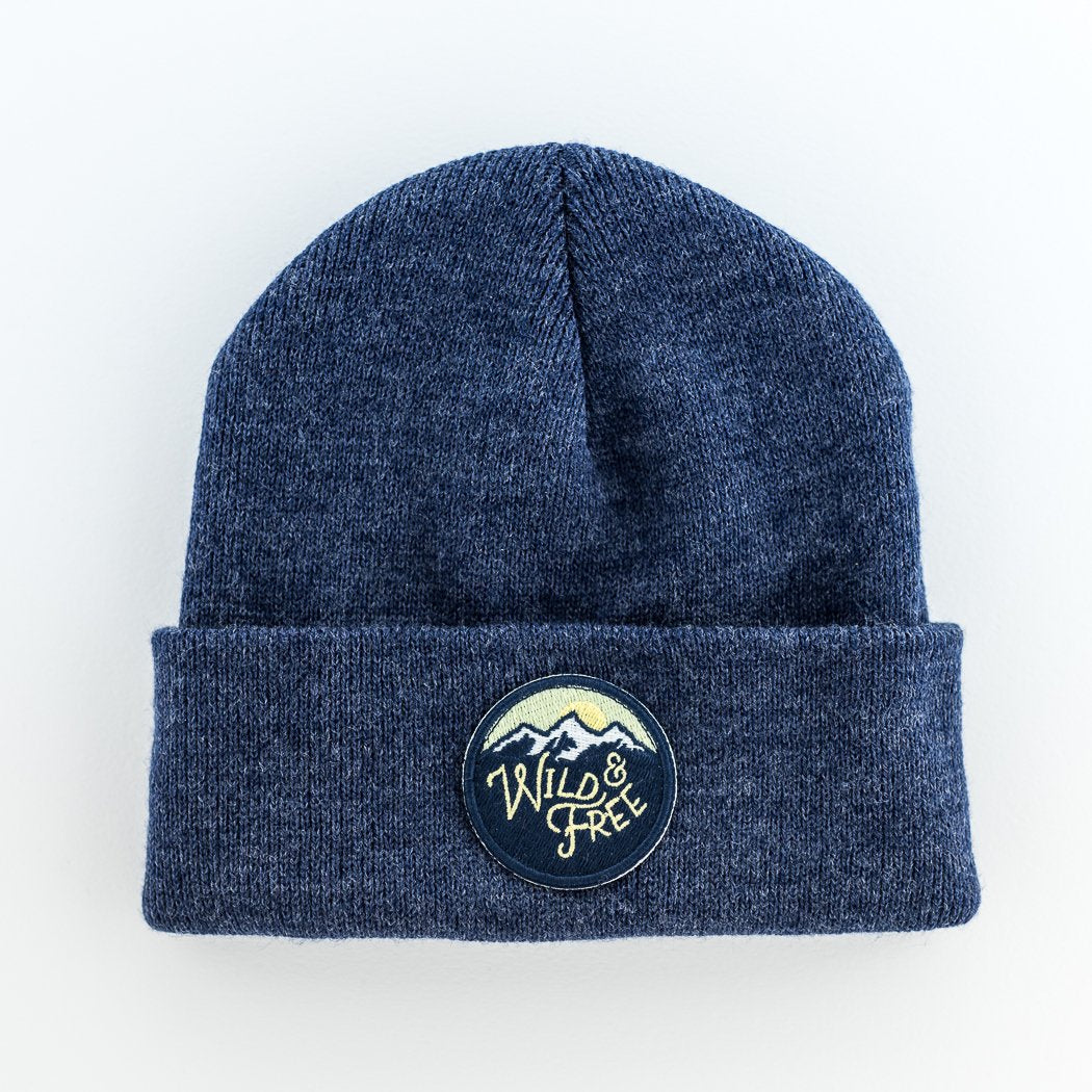 Seaslope embroidered patch beanie