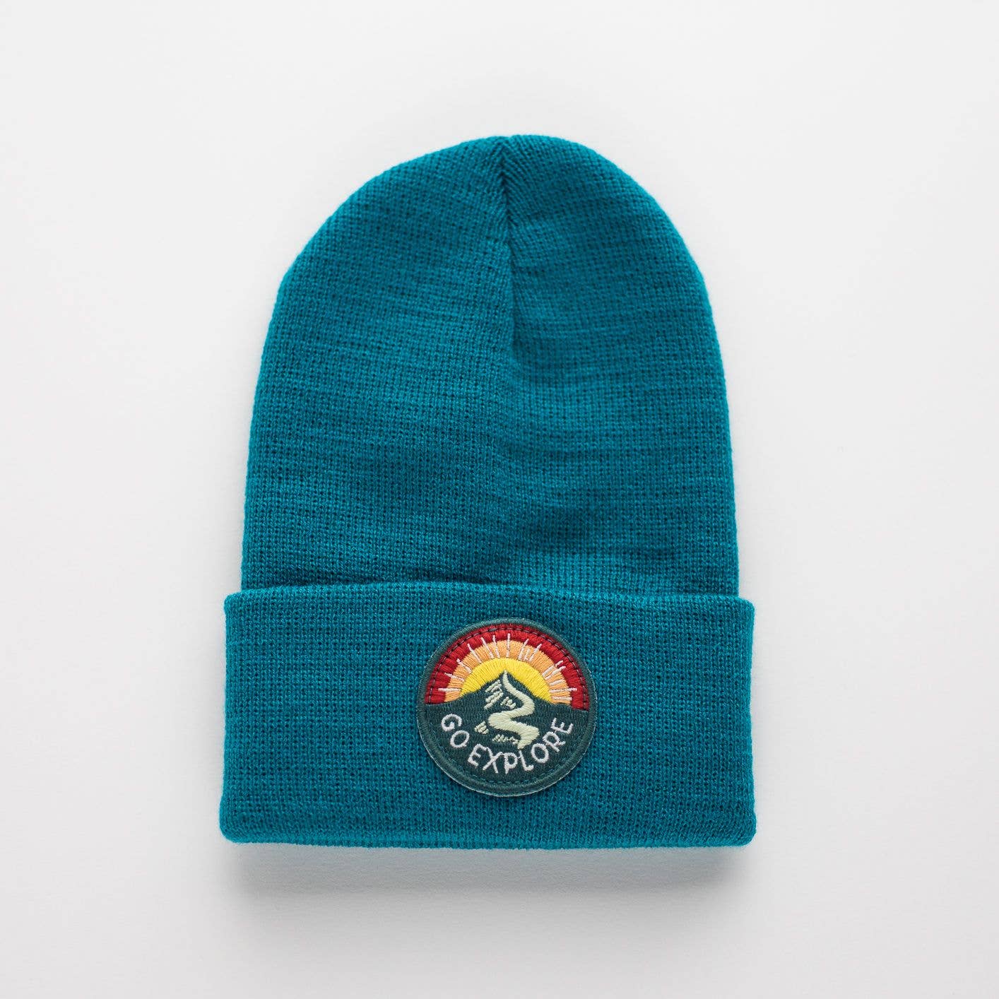 Seaslope embroidered patch beanie