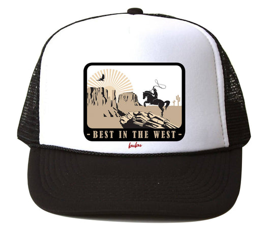 Bubu best in the west trucker hat