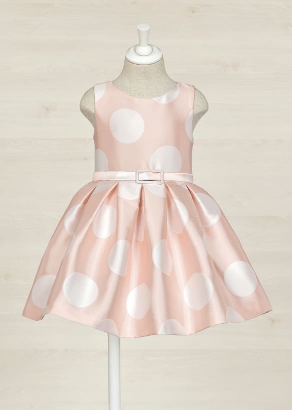 Abel & Lula Girls Polka Dot Mikado dress