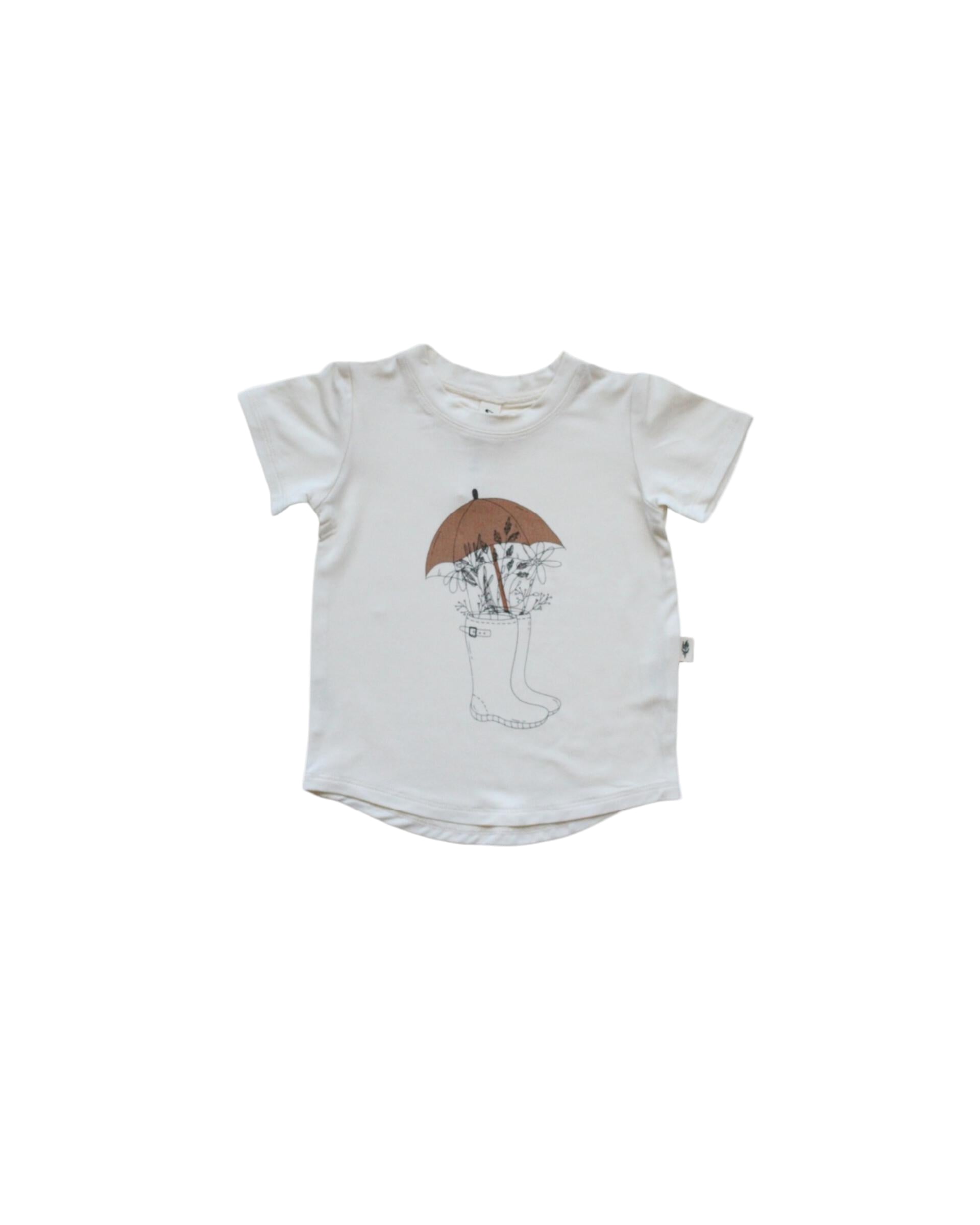 Babysprouts girls rainy day graphic tee
