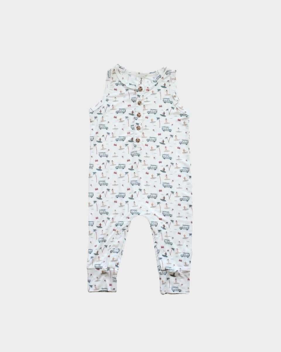 Babysprouts infant henley tank romper