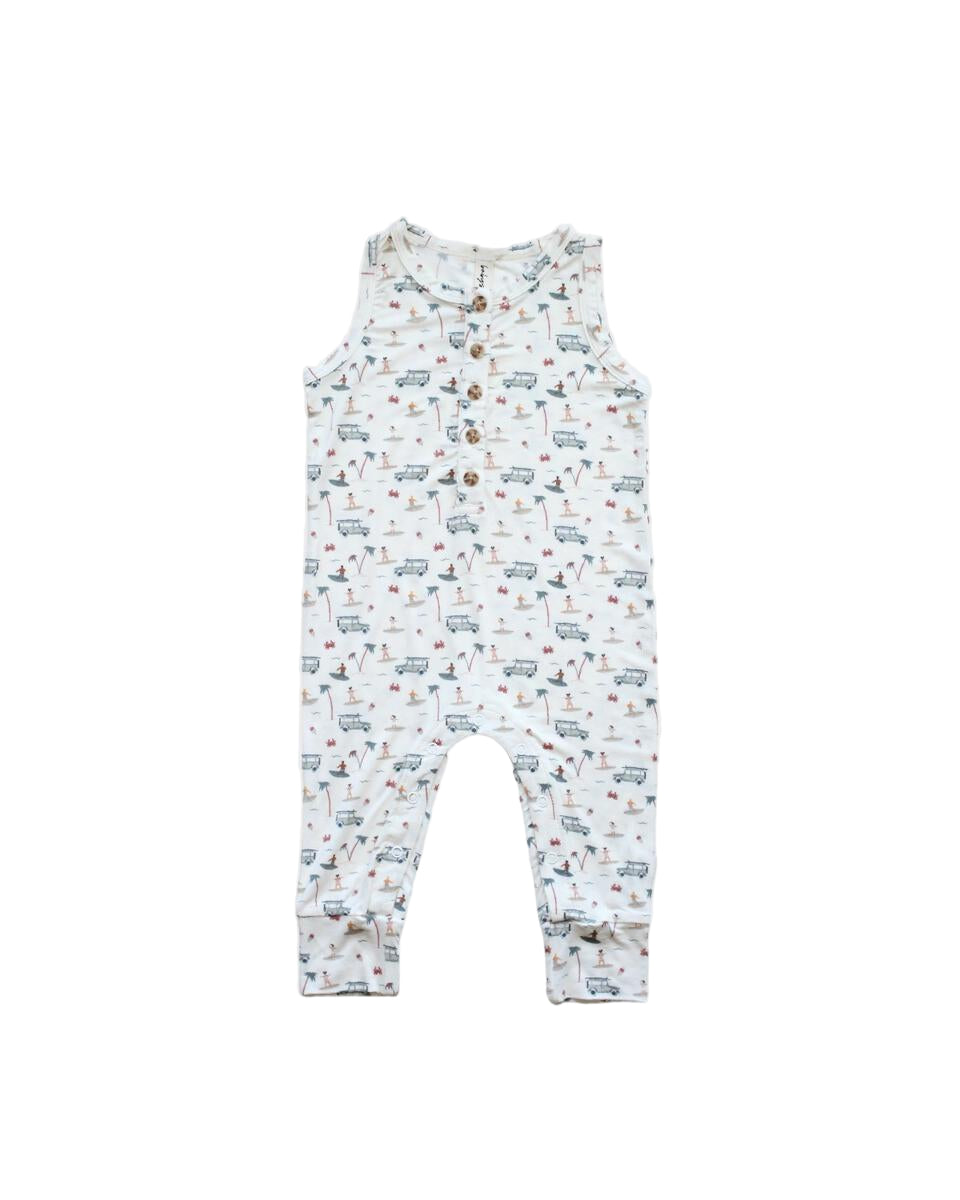 Babysprouts infant henley tank romper