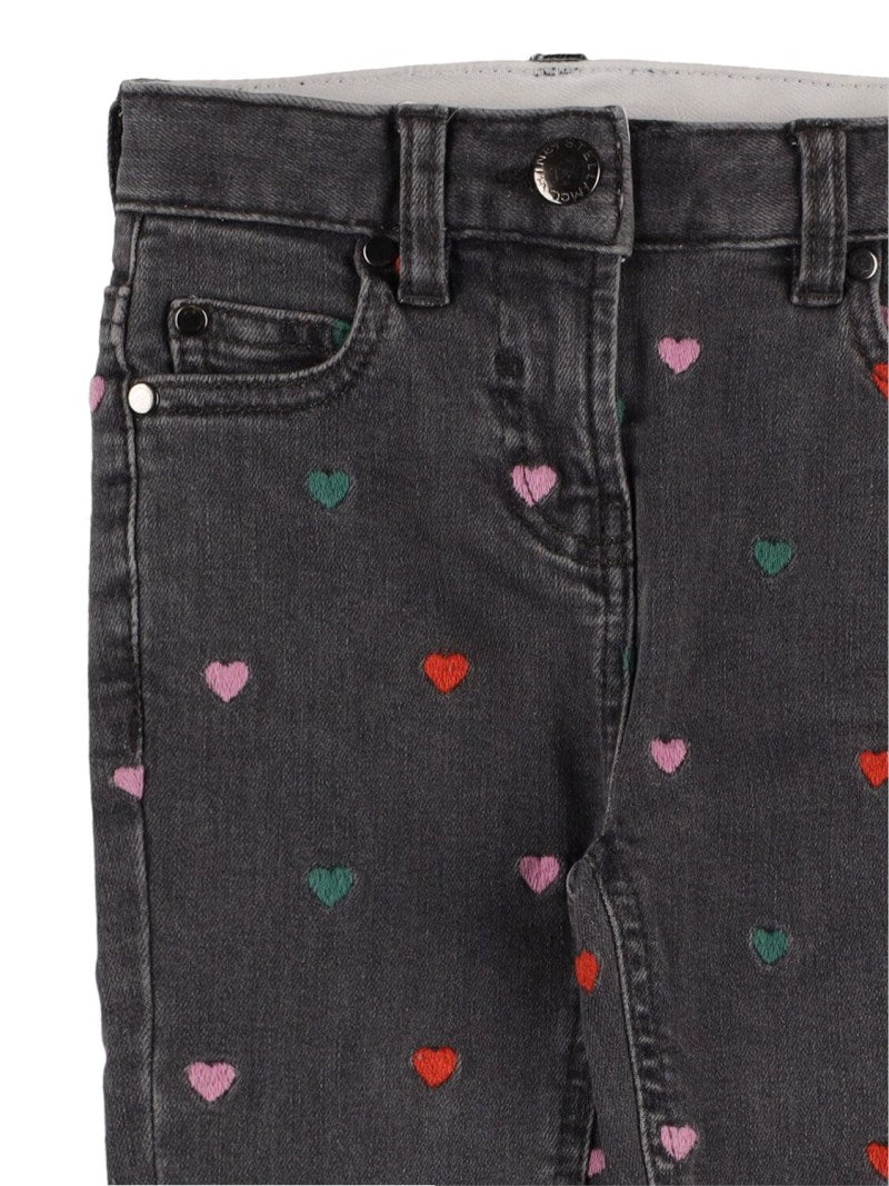 Stella McCartney girls heart denim pants