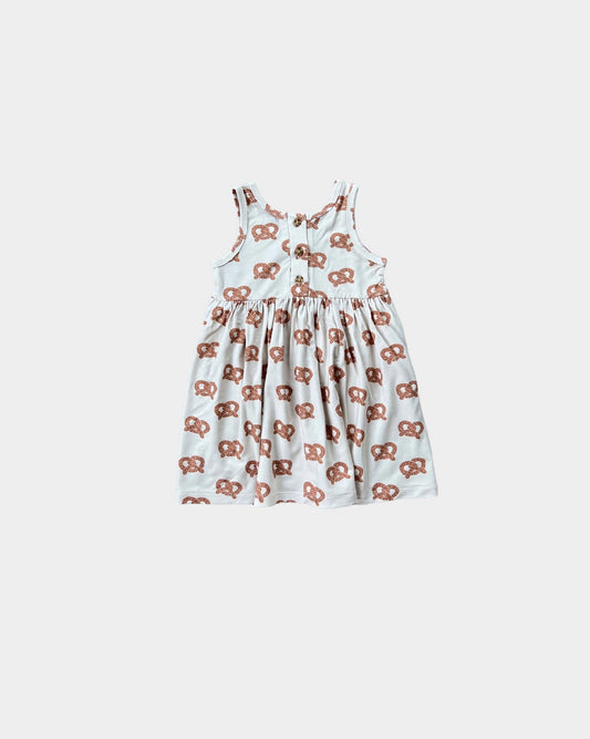 Babysprouts infant & girls pretzel print dress