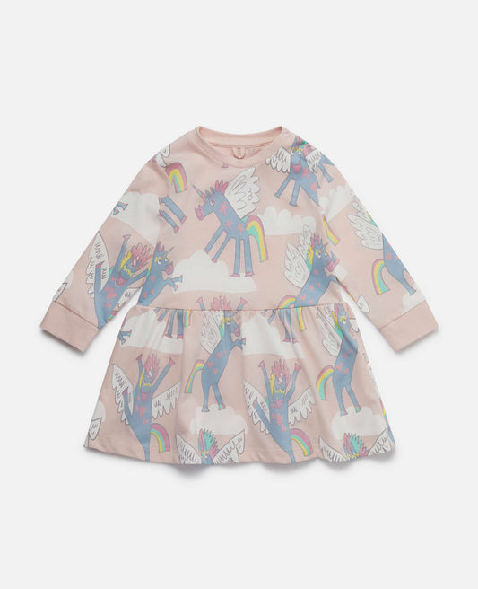 Stella McCartney infant girl unicorns jersey dress