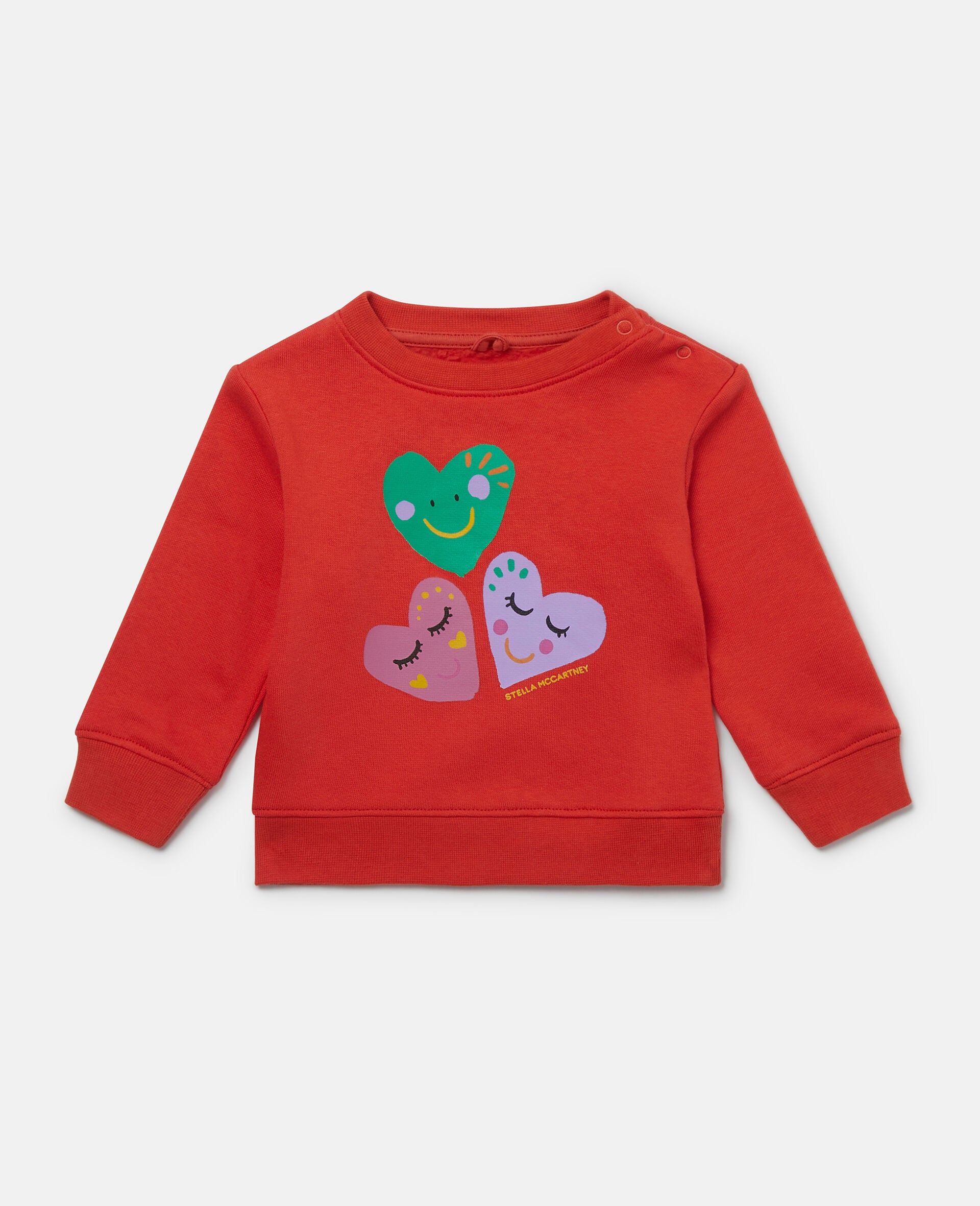 Stella McCartney infant girl graphic hearts sweat set