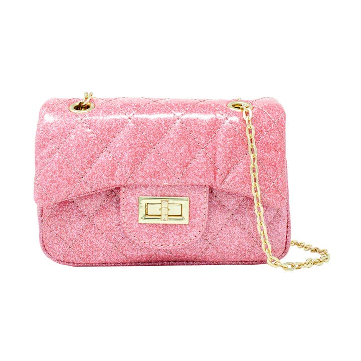 Tiny Treats classic quilted sparkle mini purse