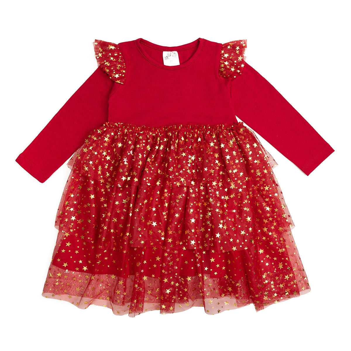 Sweet Wink girls shimmer long sleeve tutu dress