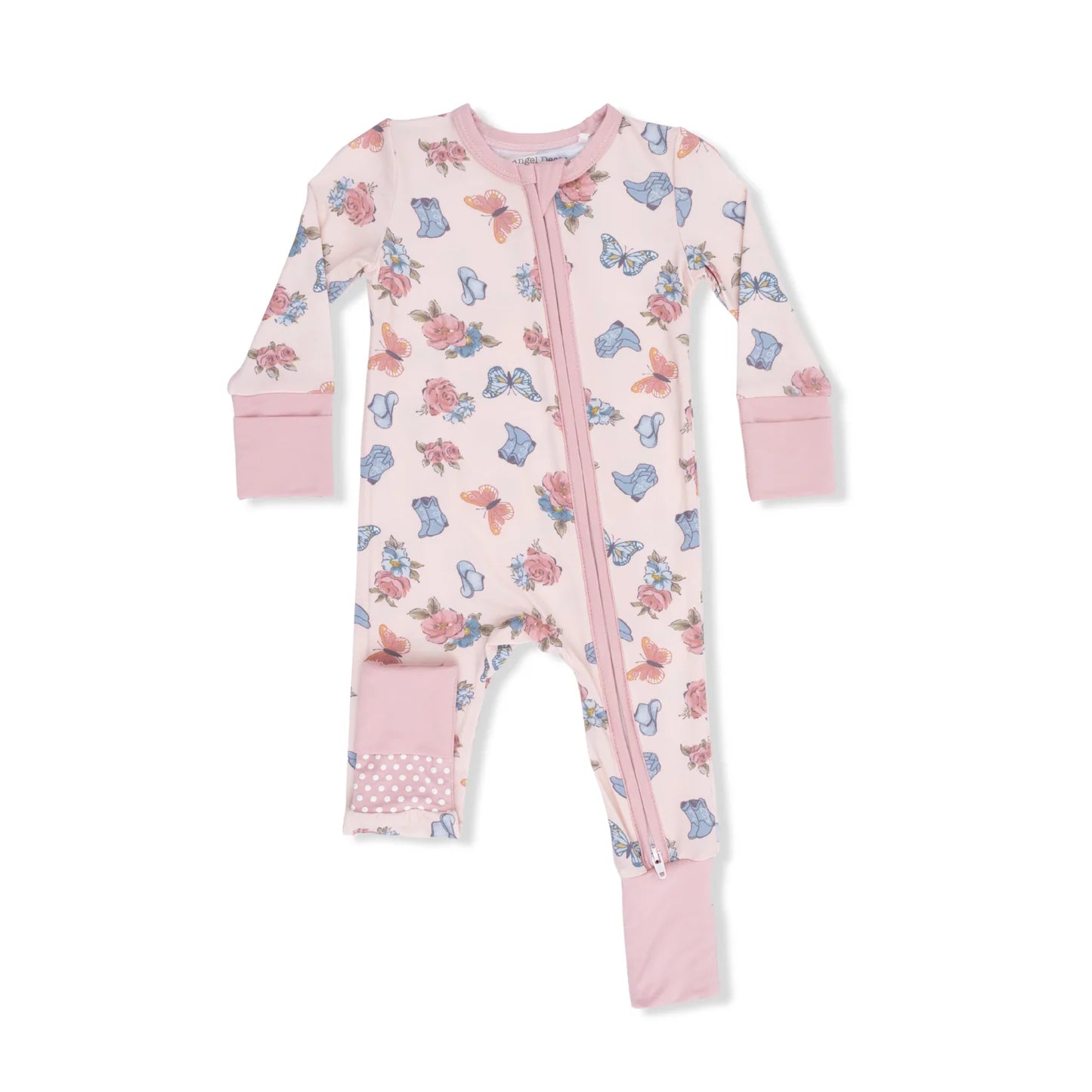 Angel Dear infant cowboy boot convertible romper
