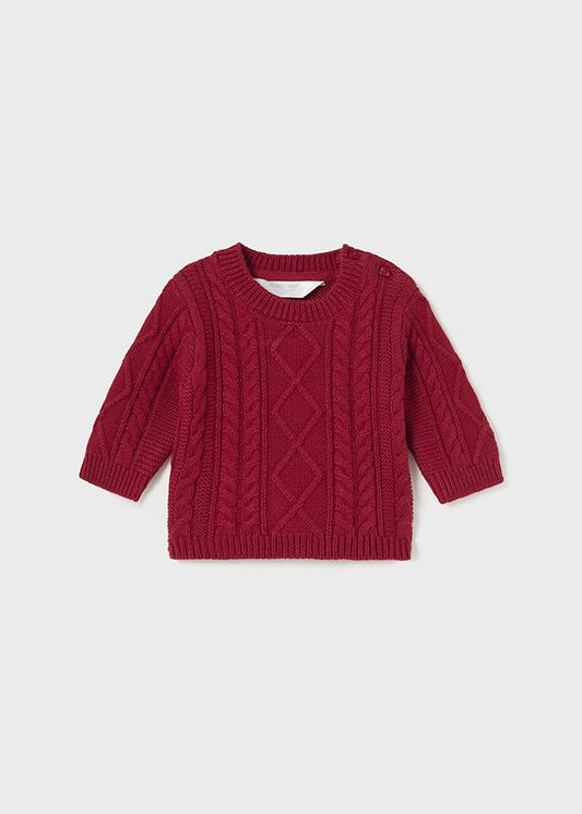 Mayoral infant cable knit sweater