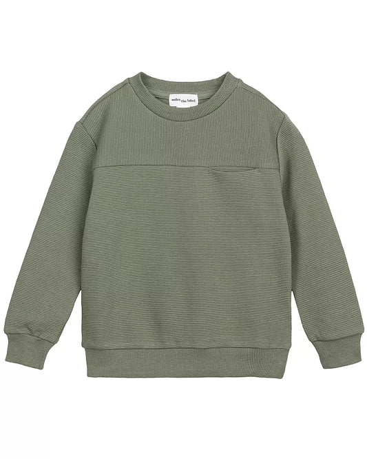 Miles the Label infant & toddler ribbed sweatshirt