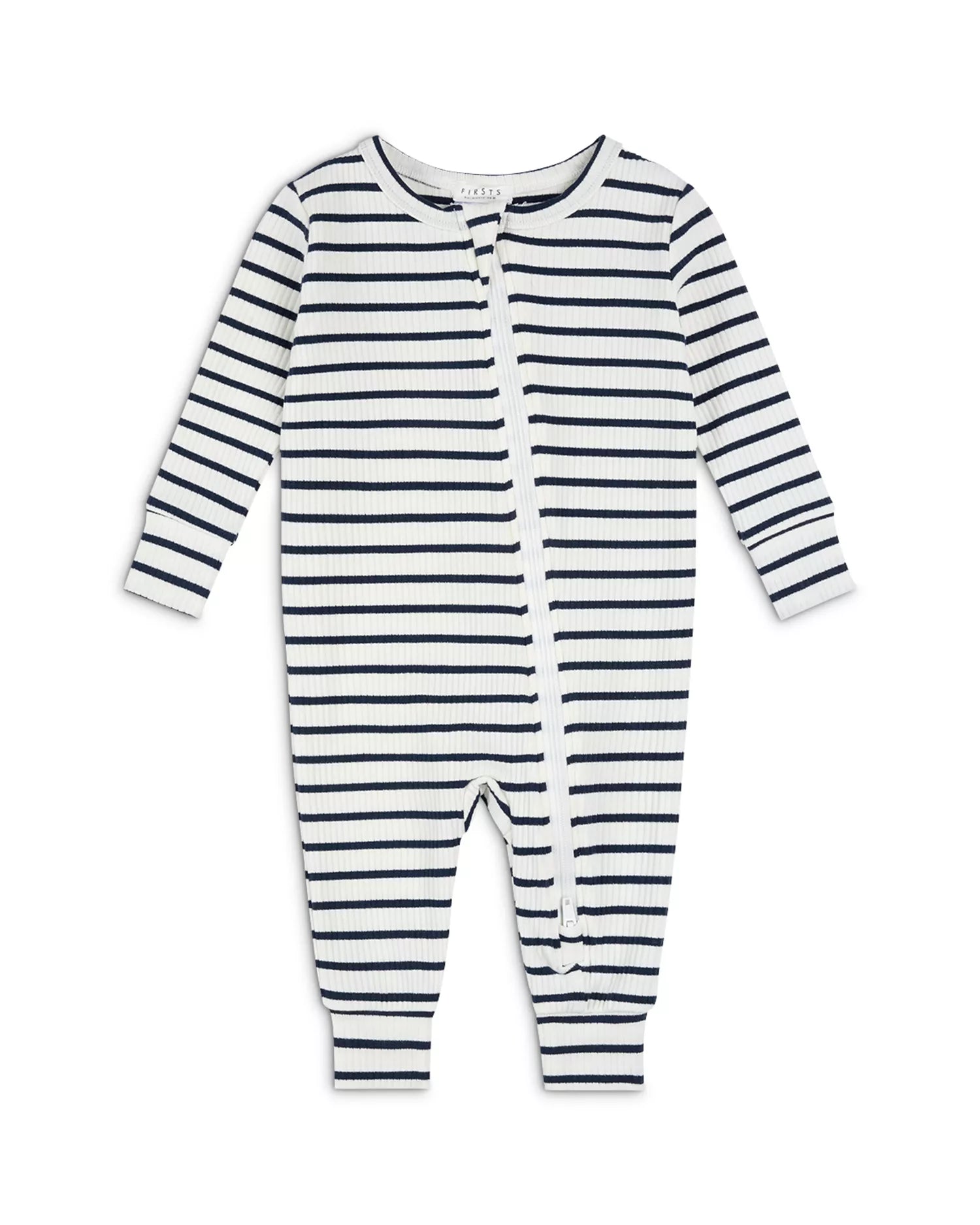 Petit Lem infant striped modal romper