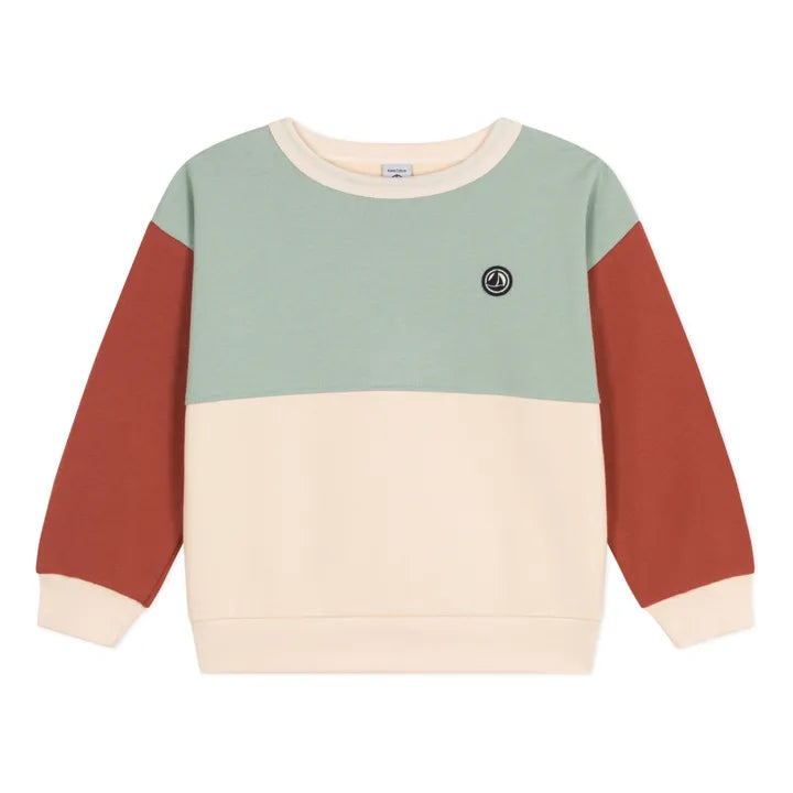 Petit Bateau boys colorbock sweatshirt