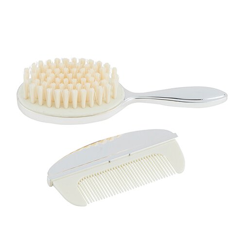 Stephan Baby silver brush & comb keepsake set