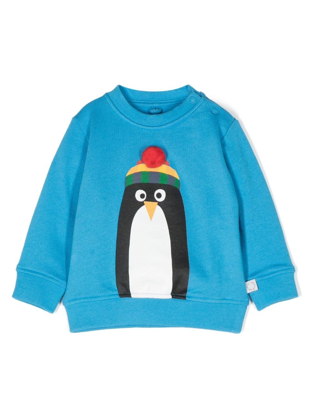 Stella McCartney infant penguin pom hat sweatshirt