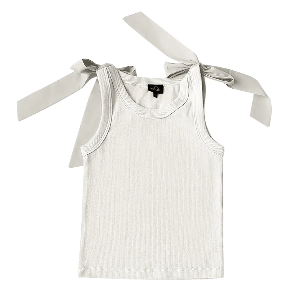 Little Olin girls bow tank top