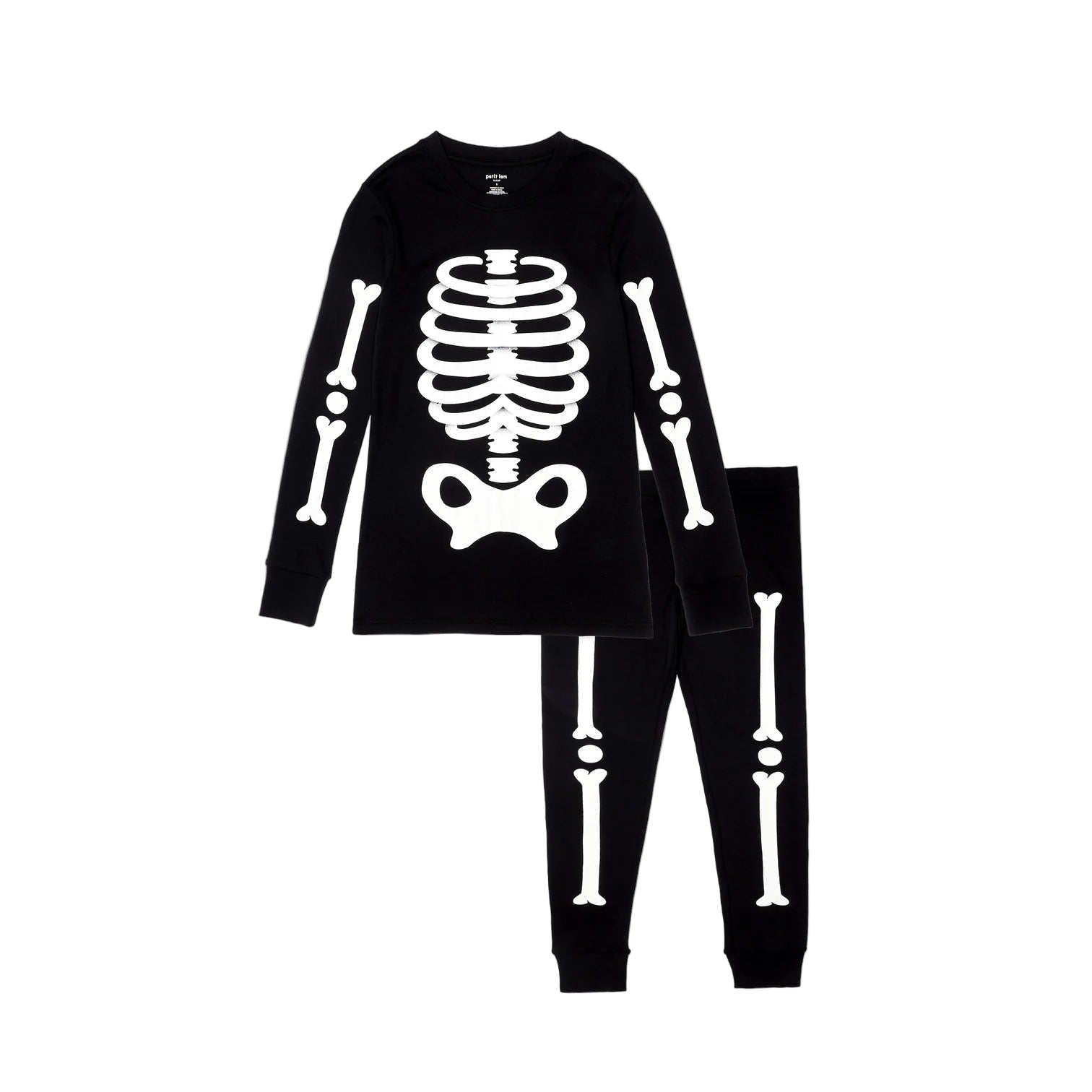 Petit Lem infant & kids skeleton pajamas