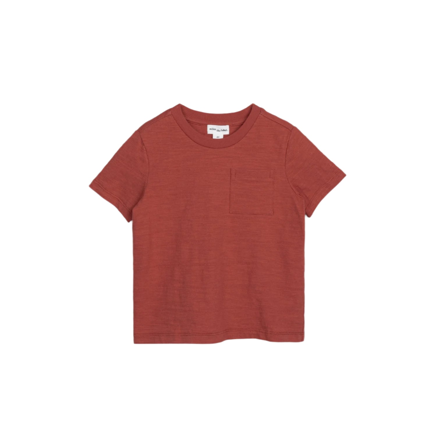 Miles the Label kids slub jersey pocket tee