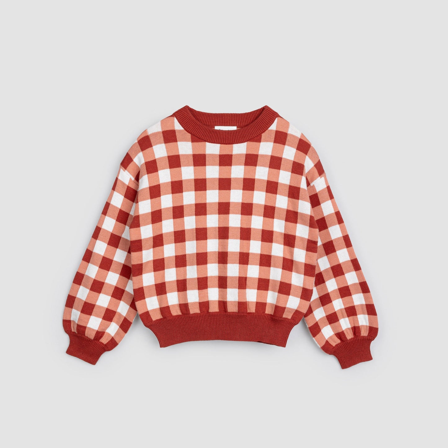 Miles the Label girls gingham check sweater