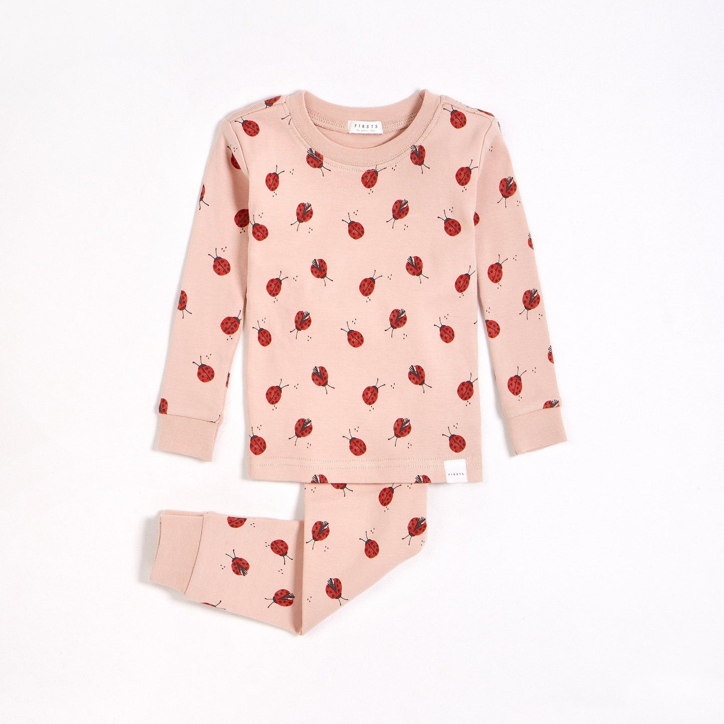 Petit Lem infant & girls ladybug print pajamas