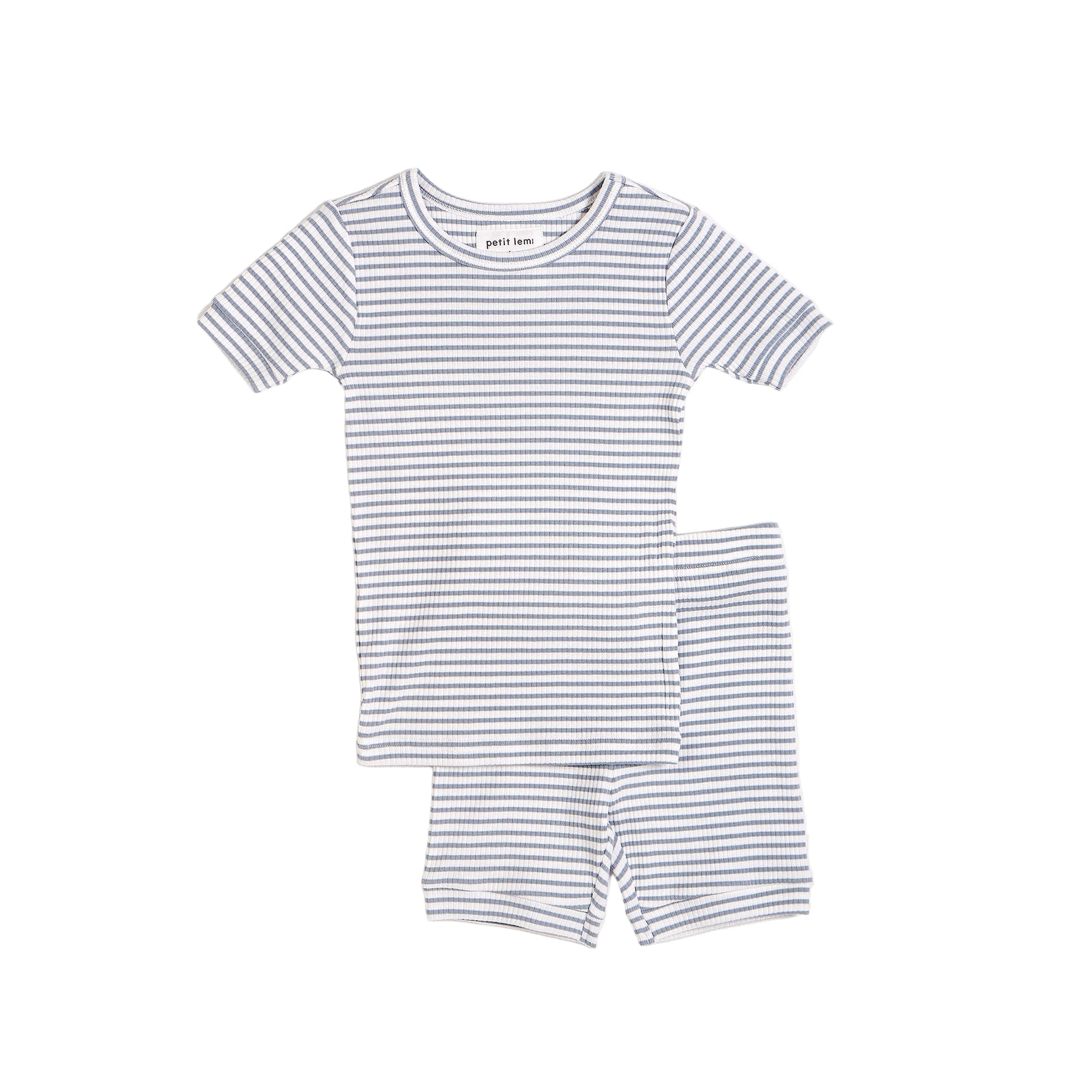 Petit Lem kids stripe short pajamas