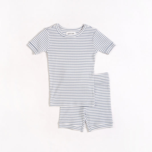 Petit Lem kids stripe short pajamas