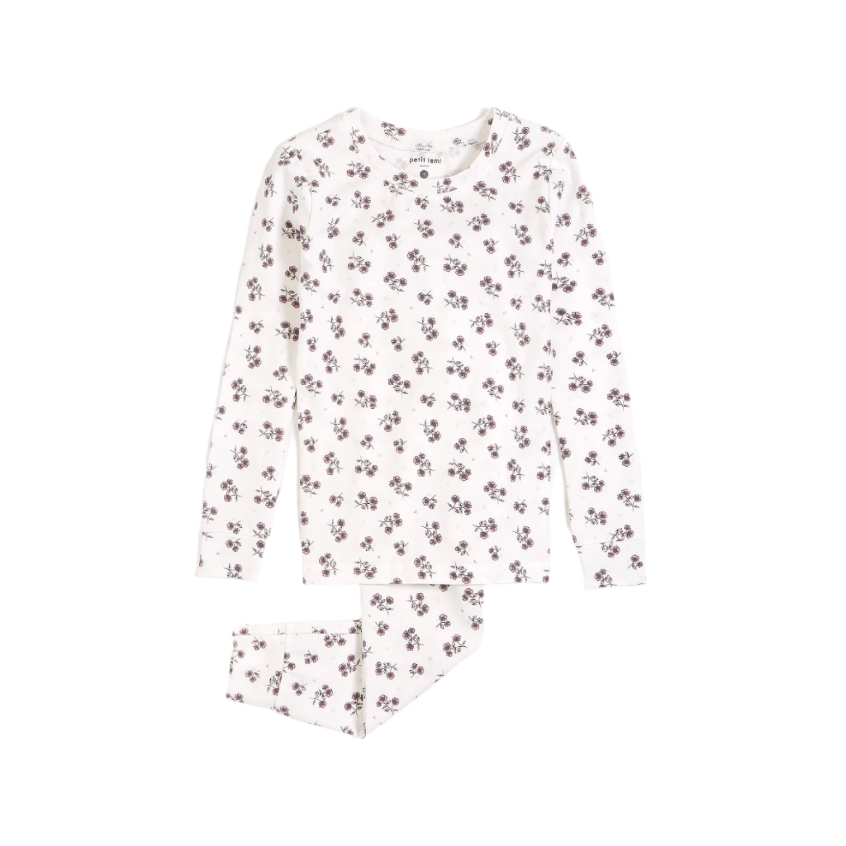 Petit Lem infant & girls anemones print pajamas