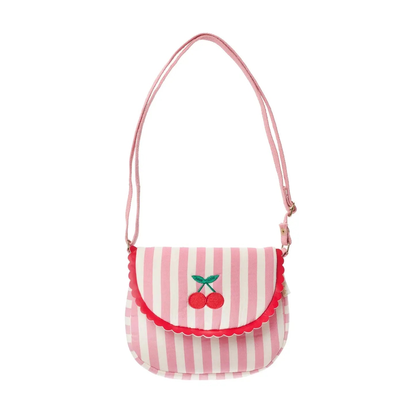 Rockahula stripy cherry scallop bag