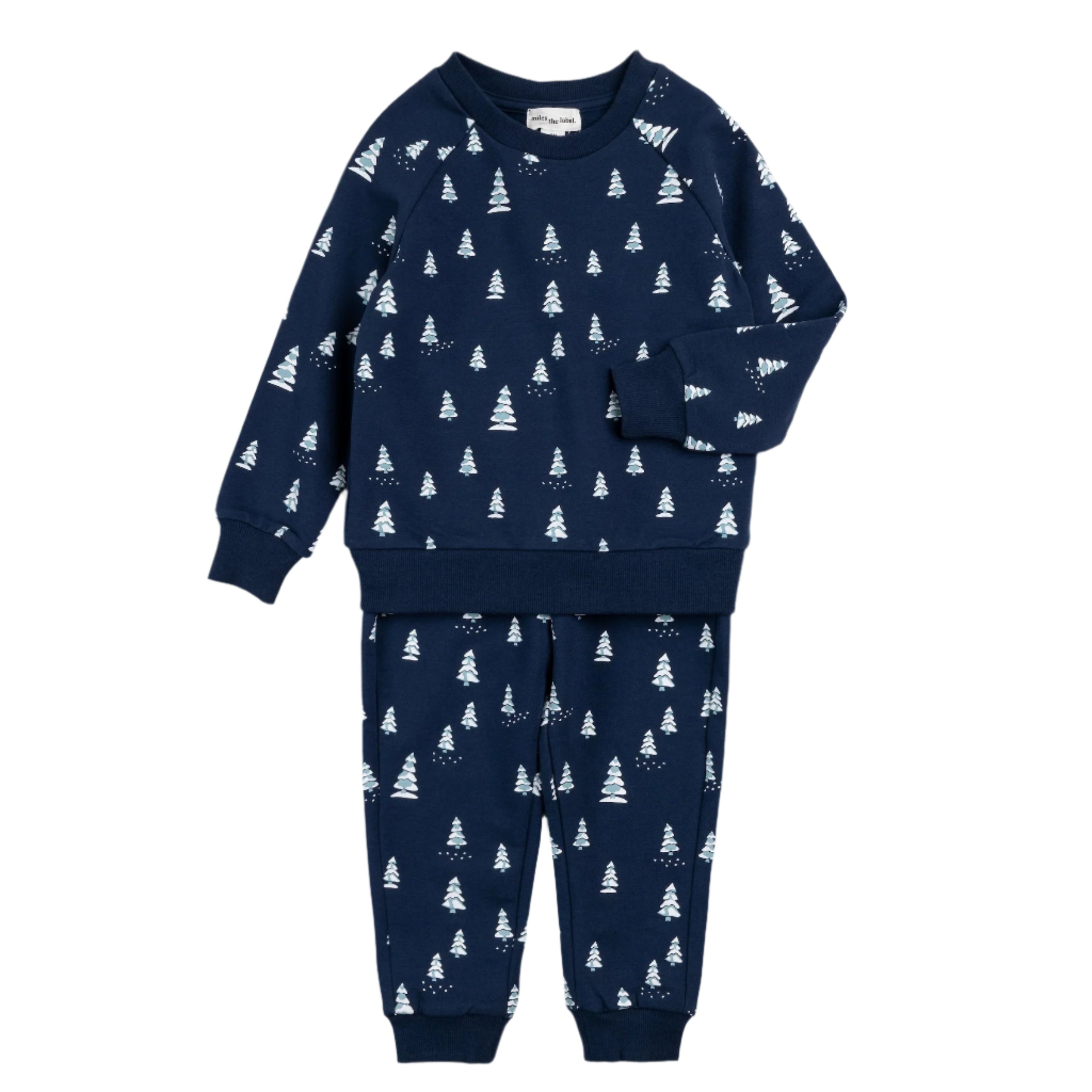 Miles the Label infant snowy pine jogger set