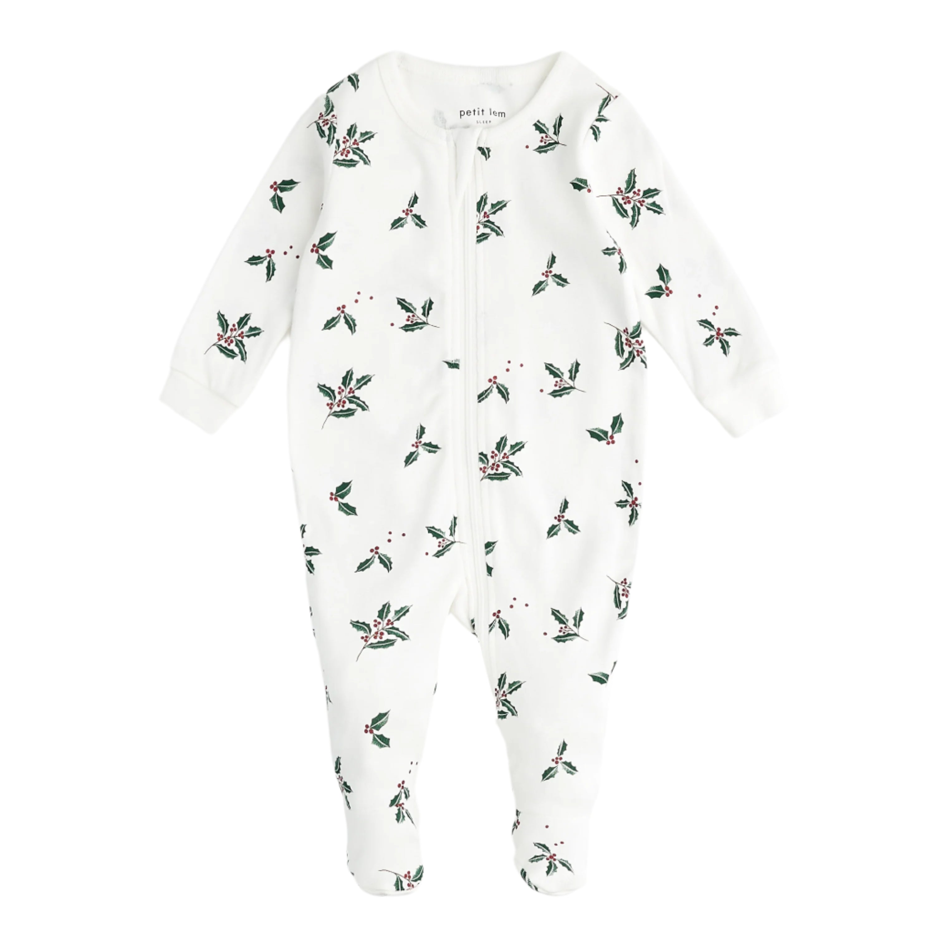 Petit Lem infant merry mistletoe footie