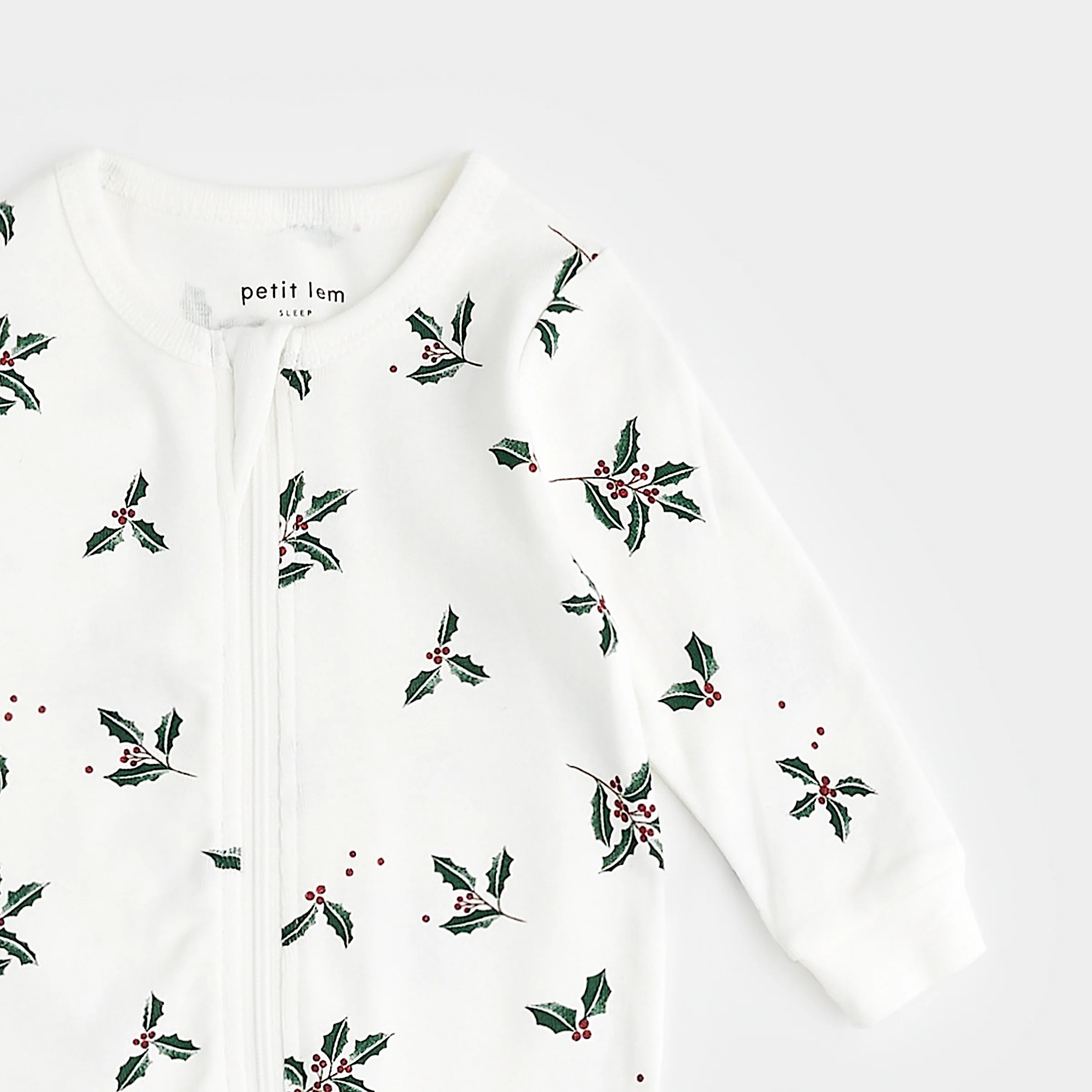 Petit Lem infant merry mistletoe footie