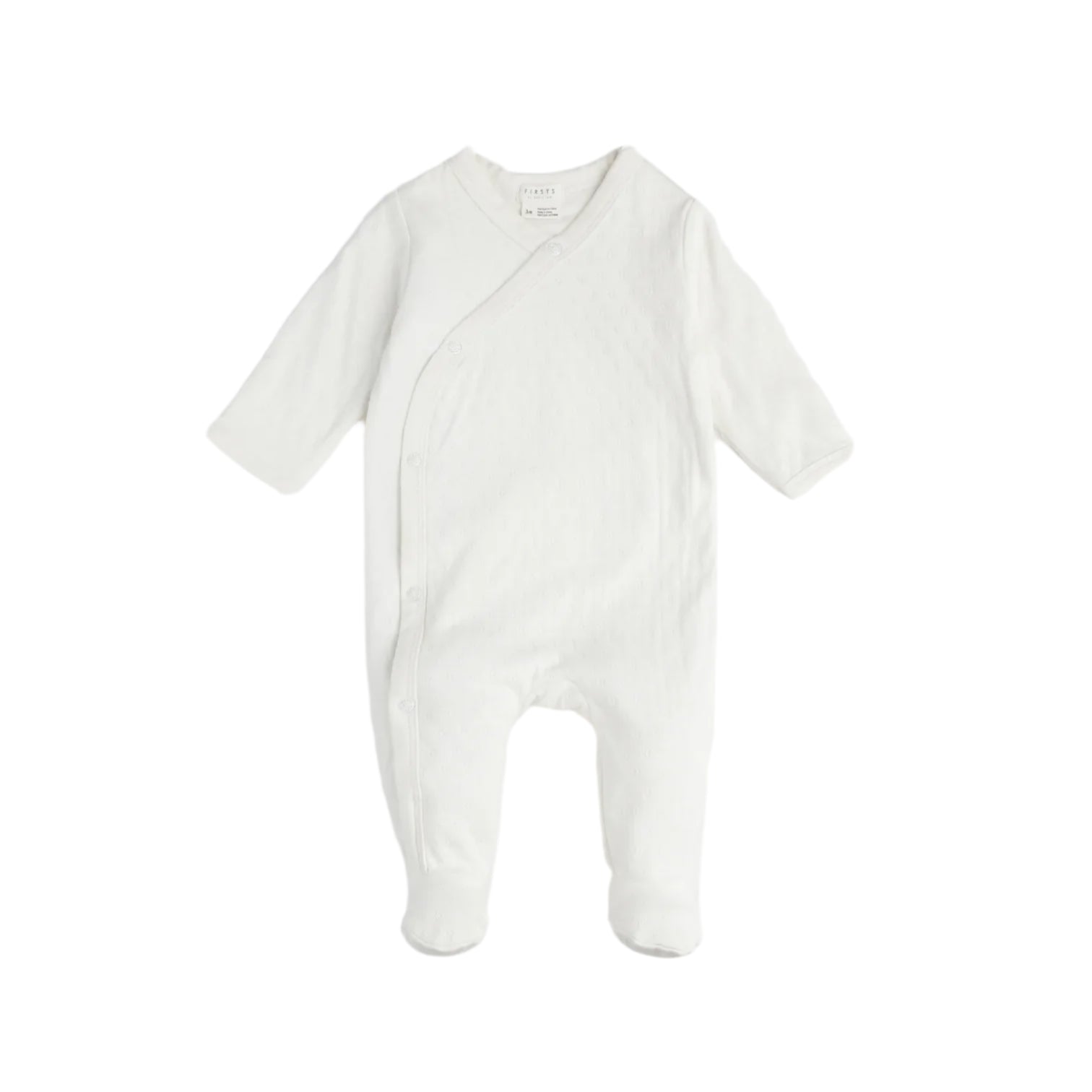 Petit Lem infant pointelle footie