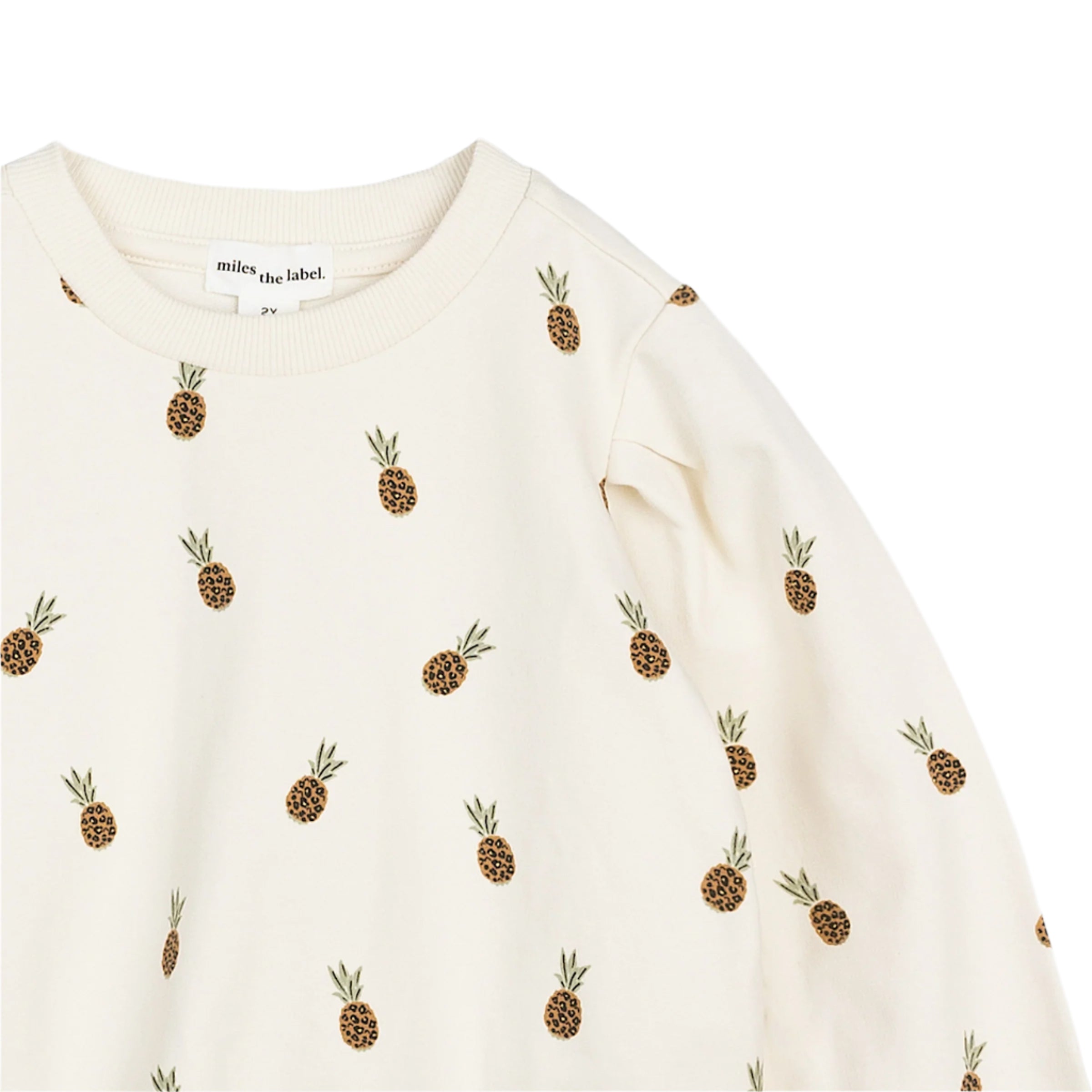 Miles the Label infant & girls wild pineapple sweatshirt