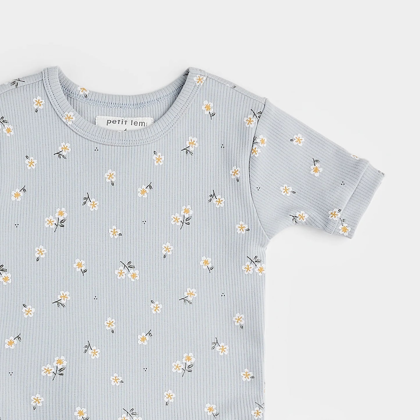 Petit Lem girls daisy print short pajamas