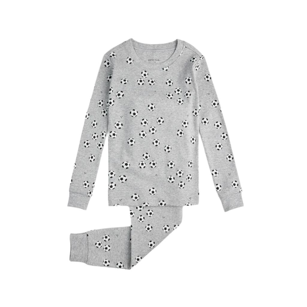 Petit Lem kids soccer print pajamas