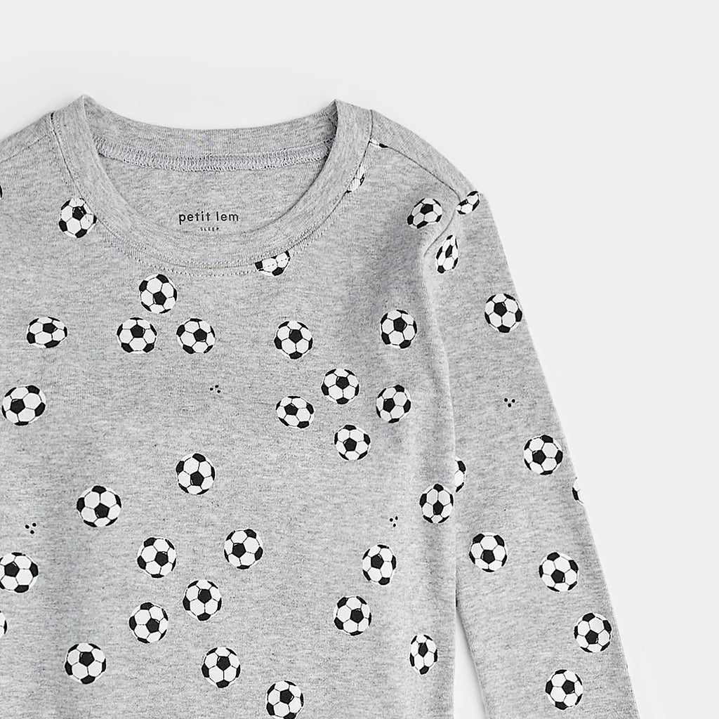 Petit Lem kids soccer print pajamas
