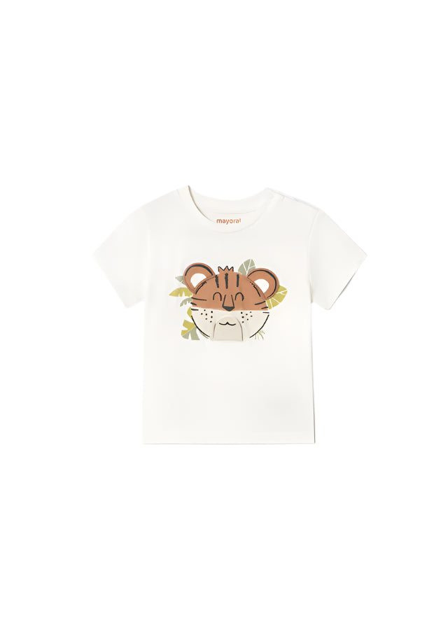 Mayoral infant & toddler interactive tiger graphic tee
