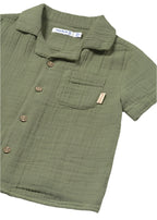 Mayoral infant & toddler gauzy button up shirt