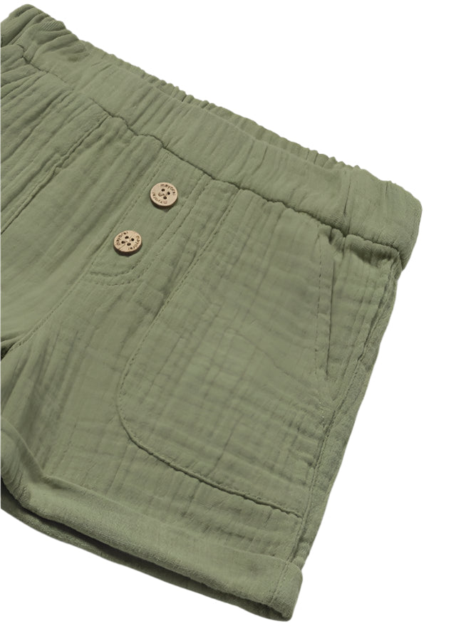 Mayoral infant & toddler gauzy shorts