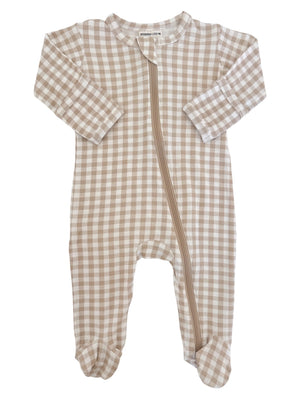 SpearmintLOVE infant zip footie