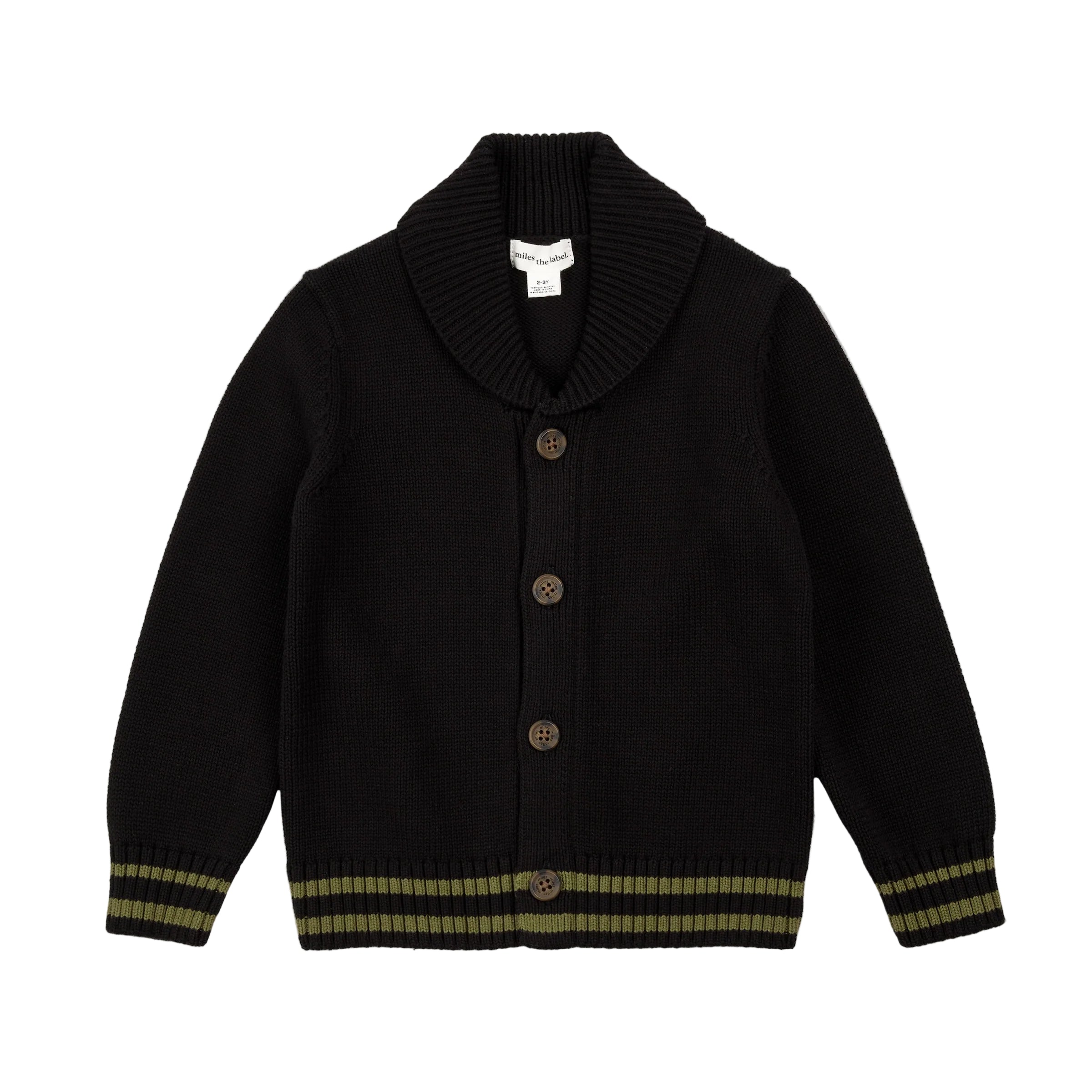 Miles the Label boys shawl collar cardigan